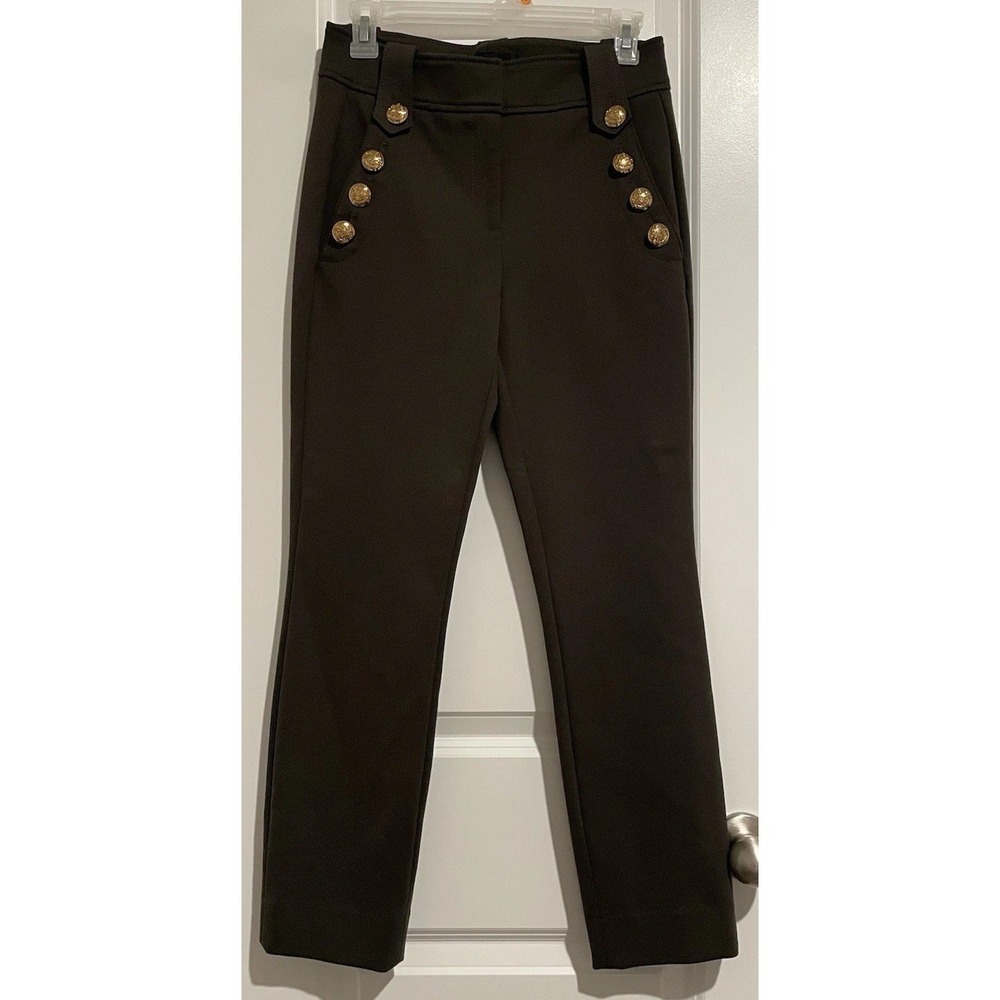 WHBM Jolie Straight Leg Dress Pants Size 2 Luxe Stretch Work Casual with Buttons
